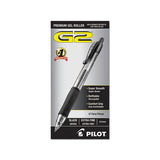 G2 Premium Retractable Gel Pen, 0.5 Mm, Black Ink, Smoke Barrel, Dozen