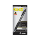 G2 Premium Retractable Gel Pen, 0.7 Mm, Black Ink, Smoke Barrel, Dozen