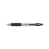 G2 Premium Retractable Gel Pen, 0.38 Mm, Black Ink, Clear-black Barrel, Dozen