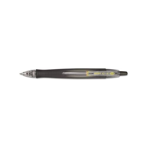 G6 Retractable Gel Pen, Fine 0.7mm, Black Ink, Black Barrel
