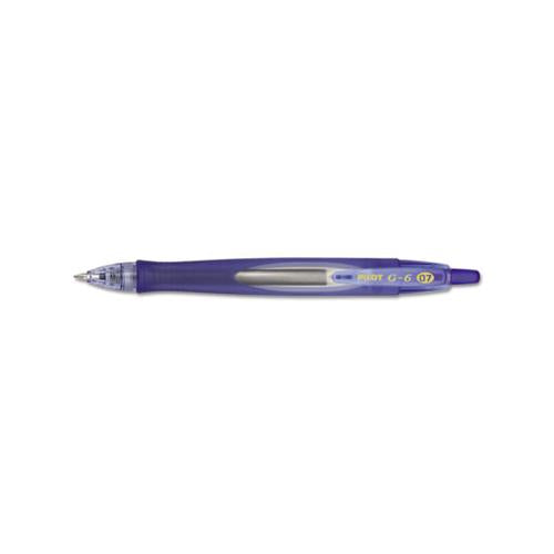 G6 Retractable Gel Pen, Fine 0.7mm, Blue Ink, Blue Barrel