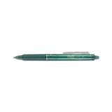 Frixion Clicker Erasable Retractable Gel Pen, 0.7 Mm, Green Ink-barrel, Dozen