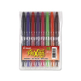 Frixion Ball Erasable Stick Gel Pen, Fine 0.7mm, Assorted Ink-barrel, 8-pack