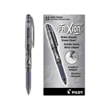 Frixion Point Erasable Stick Gel Pen, Extra-fine 0.5mm, Black Ink, Black Barrel