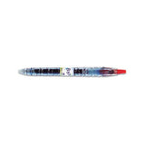B2p Bottle-2-pen Recycled Retractable Gel Pen, 0.7mm, Red Ink, Translucent Blue Barrel