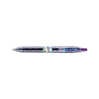 B2p Bottle-2-pen Recycled Retractable Gel Pen, 0.7mm, Purple Ink, Translucent Blue Barrel