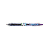 B2p Bottle-2-pen Recycled Retractable Gel Pen, 0.7mm, Purple Ink, Translucent Blue Barrel