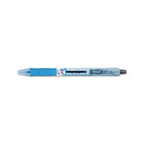 B2p Bottle-2-pen Retractable Ballpoint Pen, 1mm, Black Ink, Translucent Blue Barrel, Dozen