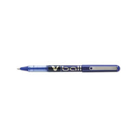 Vball Liquid Ink Stick Roller Ball Pen, Fine 0.7mm, Blue Ink-barrel, Dozen