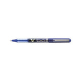 Vball Liquid Ink Stick Roller Ball Pen, Fine 0.7mm, Blue Ink-barrel, Dozen