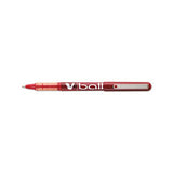 Vball Liquid Ink Stick Roller Ball Pen, 0.5mm, Red Ink-barrel, Dozen