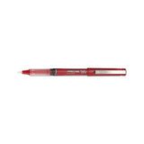 Precise V5 Stick Roller Ball Pen, Extra-fine 0.5mm, Red Ink-barrel, Dozen