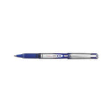Vball Grip Liquid Ink Stick Roller Ball Pen, .7mm, Blue Ink, Blue-silver Barrel, Dozen