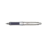 Dr. Grip Center Of Gravity Retractable Ballpoint Pen, 1mm, Black Ink, Silver-gray Barrel