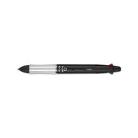 Dr. Grip 4 + 1 Retractable Ballpoint Pen-pencil, Black-blue-green-red Ink, Black Barrel