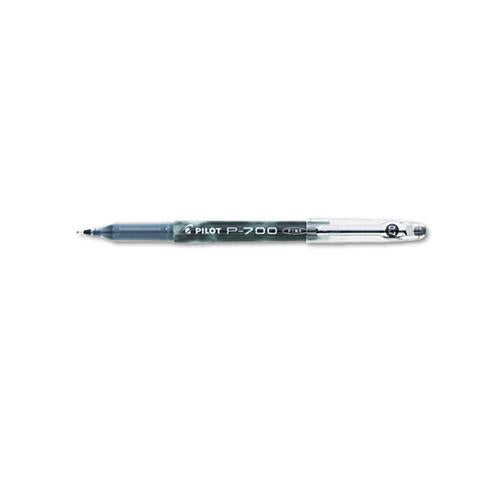 Precise P-700 Stick Gel Pen, Fine 0.7mm, Black Ink-barrel, Dozen