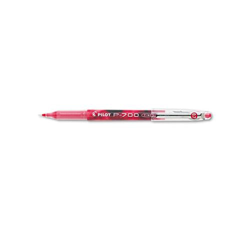 Precise P-700 Stick Gel Pen, Fine 0.7mm, Red Ink-barrel, Dozen