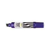 Jumbo Refillable Permanent Marker, Broad Chisel Tip, Blue