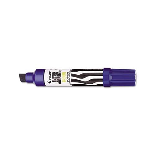 Jumbo Refillable Permanent Marker, Broad Chisel Tip, Blue