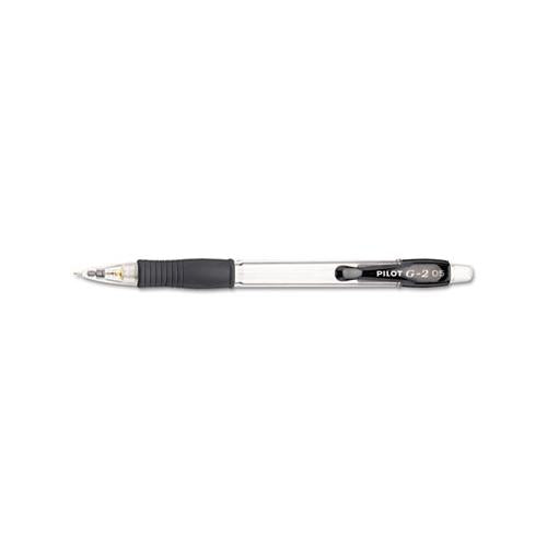G2 Mechanical Pencil, 0.5 Mm, Hb (#2.5), Black Lead, Clear-black Accents Barrel, Dozen