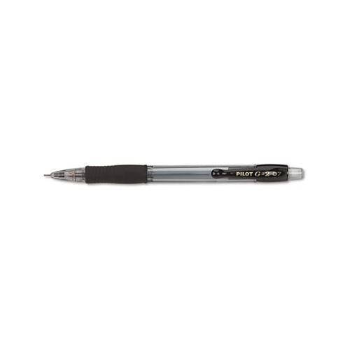 G2 Mechanical Pencil, 0.7 Mm, Hb (#2.5), Black Lead, Clear-black Accents Barrel, Dozen