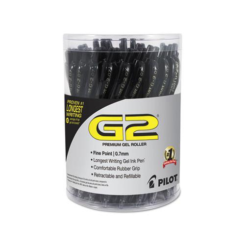 G2 Premium Retractable Gel Pen, Fine 0.7 Mm, Black Ink-barrel, 36-pack