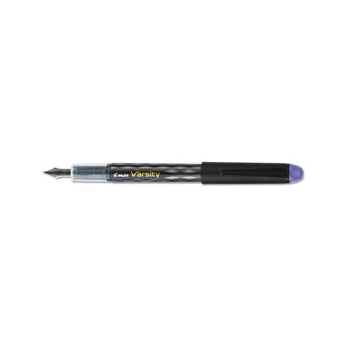 Varsity Fountain Pen, Medium 1mm, Purple Ink, Gray Pattern Wrap Barrel