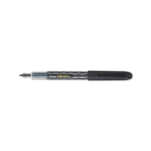 Varsity Fountain Pen, Medium 1mm, Black Ink, Gray Pattern Wrap Barrel