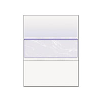 Standard Security Check, 11 Features, 8.5 X 11, Blue Marble Middle, 500-ream