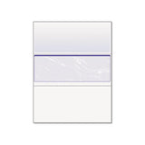 Standard Security Check, 11 Features, 8.5 X 11, Blue Marble Middle, 500-ream