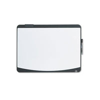 Tack & Write Board, 23 1-2 X 17 1-2, Black-white Surface, Black Frame