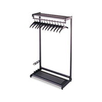 Rack,coat,24"snglside,bk