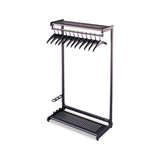 Rack,coat,24"snglside,bk