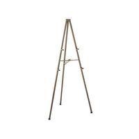Tripod Display Easel, 72" High, Steel, Bronze