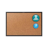 Classic Series Cork Bulletin Board, 24x18, Black Aluminum Frame