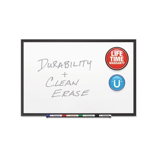 Classic Porcelain Magnetic Whiteboard, 36 X 24, Black Aluminum Frame