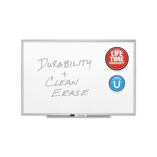 Classic Series Porcelain Magnetic Board, 72 X 48, White, Silver Aluminum Frame