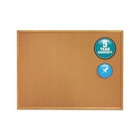 Classic Series Cork Bulletin Board, 24 X 18, Oak Finish Frame