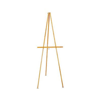 Lightweight Tripod Floor Easel, 64" High, Natural Oak