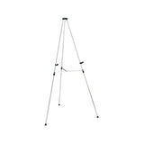 Lightweight Telescoping Tripod Easel, 38" To 66" High, Aluminum, Silver