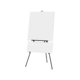 Aluminum Heavy-duty Display Easel, 38" To 66" High, Aluminum, Black