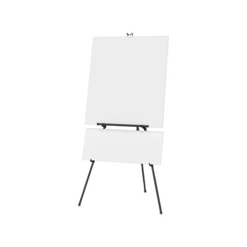 Aluminum Heavy-duty Display Easel, 38" To 66" High, Aluminum, Black