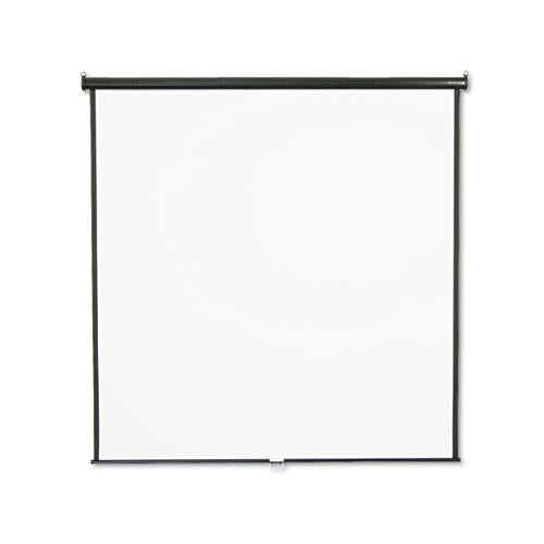 Wall Or Ceiling Projection Screen, 84 X 84, White Matte, Black Matte Casing