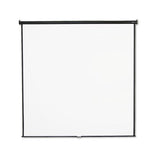 Wall Or Ceiling Projection Screen, 96 X 96, White Matte, Black Matte Casing