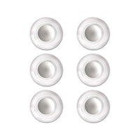 Glass Magnets, Large, 0.45" Dia, Clear, 6-pack