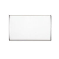 Magnetic Dry-erase Board, Steel, 18 X 30, White Surface, Silver Aluminum Frame