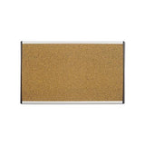 Arc Frame Cork Cubicle Board, 18 X 30, Tan, Aluminum Frame
