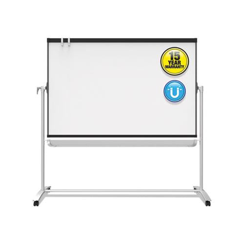 Prestige 2 Mobile Presentation Easel,  6 Ft X 4 Ft, Silver-graphite