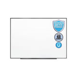 Fusion Nano-clean Magnetic Whiteboard, 48 X 36, Black Frame