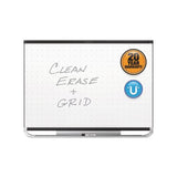 Prestige 2 Magnetic Total Erase Whiteboard, 96 X 48, Black Frame